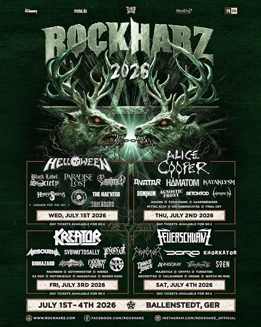 rockharz2026 billing flyer bands