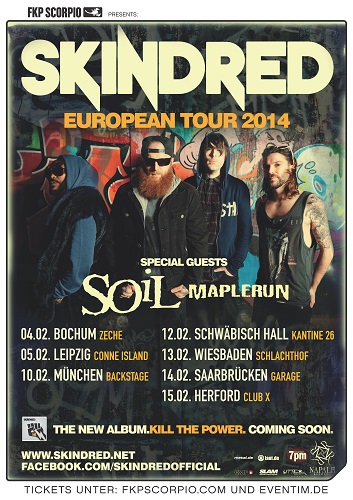Poster Skindred 2014 01