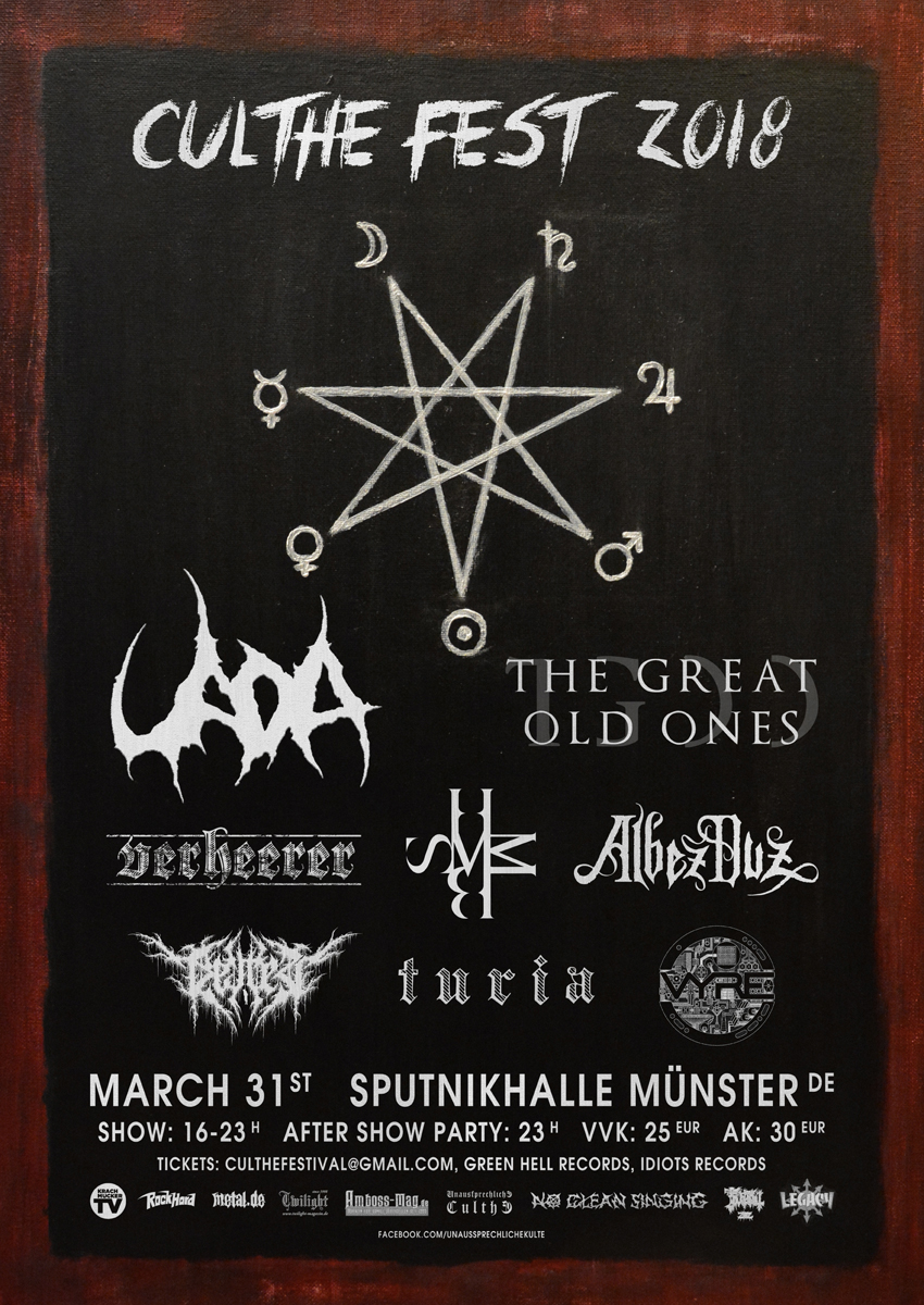 Flyer Culthe Fest 2018 präsentiert vom Twilight Magazin