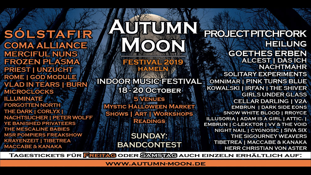 autumn moon festival flyer 2019 bands